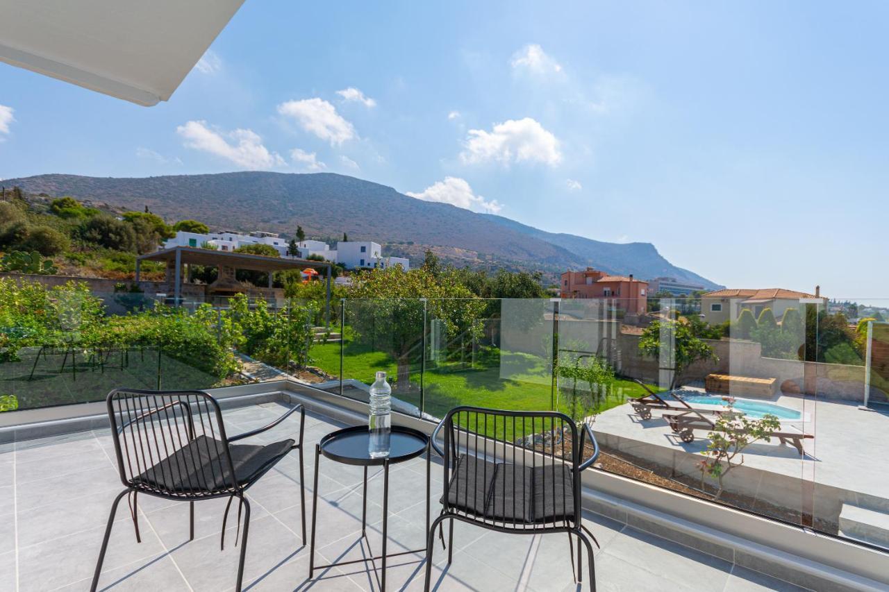 Queen'S Gem Luxury Villa - Heated Jacuzzi & Pool Limenas Chersonisou Exterior foto
